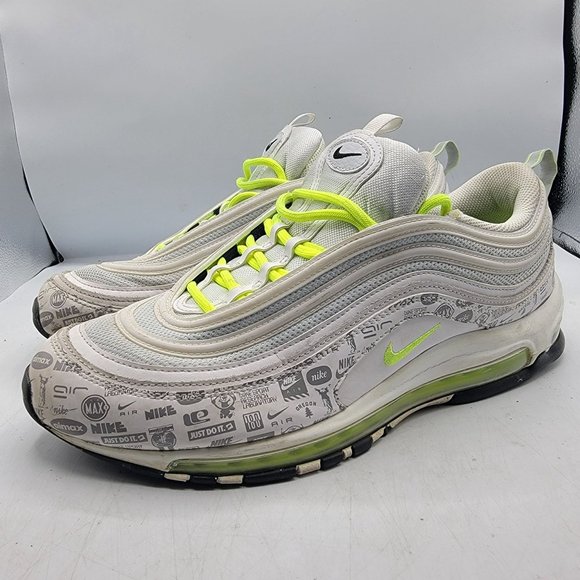 Nike Air Max 97 Mens 11.5 White Reflective All Over Logo Sneaker Shoe DH0006-100 main image 6